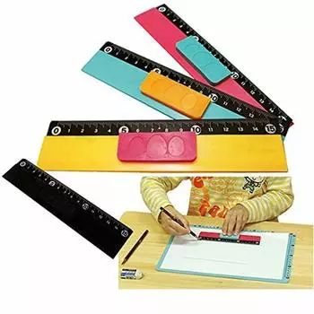 Резиновая линейка QQ Scale 15 15 см оранжевая нескользящая оранжевый