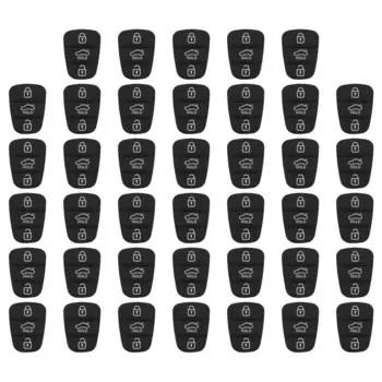 Резиновая накладка с 3 кнопками для Hyundai Kia Flip Remote Car Key Shell (с письмом)