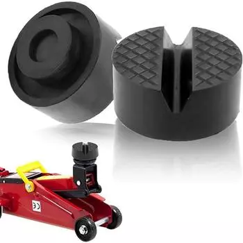 Резиновая подкладка для домкрата, круглая, многофункциональная, износостойкая, прочная, портативная, автомобильная, кронштейн для автомобильного домкрата, универсальные автомобильные принадлежности чёрный