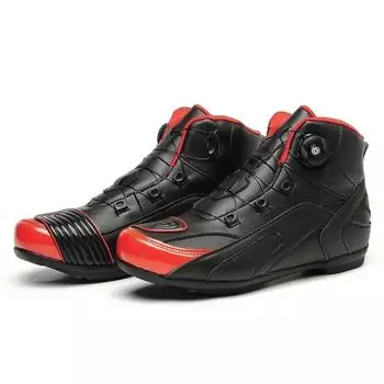 Резиновая подошва водонепроницаемая мотоциклетная обувь черная мотоциклетная обувь мужская внедорожная мотокроссовая обувь низкие ботинки ретро-обувь для верховой езды 37