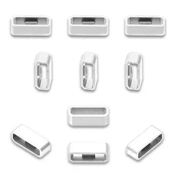 Резиновая пряжка Фиксирующее кольцо Совместимо с аксессуаром для замены смарт-часов Garmin-Venu 2S / Vivomove 3s / GarminActive S 22 чёрный