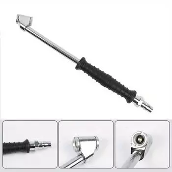 Резиновая ручка Накачивание пневматических шин Накачивание автомобильных шин Металлический инструмент Автомобильный фургон Велосипедный адаптер для шин Компрессор для подключения пневматических шин 1pc