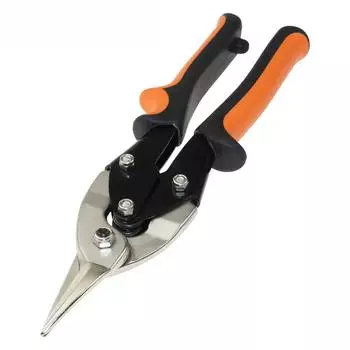 Резиновая ручка прямые металлические 25 см/10 дюймов авиационные ножницы прямой рез обычные ножницы для резки жести