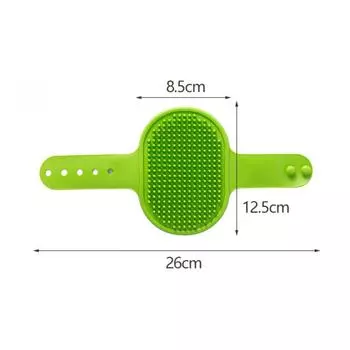 Резиновая самоочищающаяся когтеточка для кошек - крепление на стену и ножку стола, гибкая щетина, неэлектрический массажер для домашних животных и инструмент для удаления шерсти 1PCS