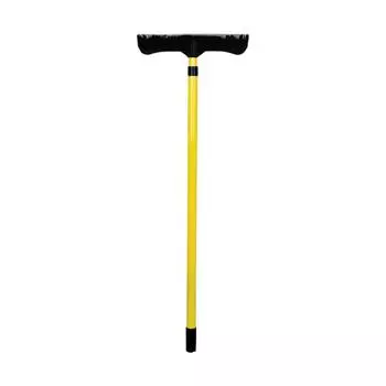 Резиновая щетка для шерсти домашних животных со скребком, с телескопической ручкой 48 дюймов для ковров, плитки и твердых пород дерева One Size жёлтый