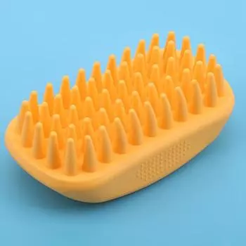 Резиновая щетка для удаления шерсти животных, массажная щетка для ухода за волосами животных, собак, кошек, массажер, инструмент для чистки зелёный