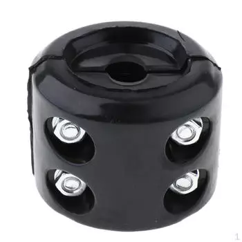 Резиновая веревка с крюком для лебедки 60x50 мм, прочная и долговечная с винтами чёрный