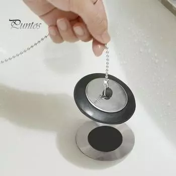 Резиновая заглушка для слива раковины с удобным крючком, средство для предотвращения засора раковины, необходимый аксессуар для раковины для домовладельцев A