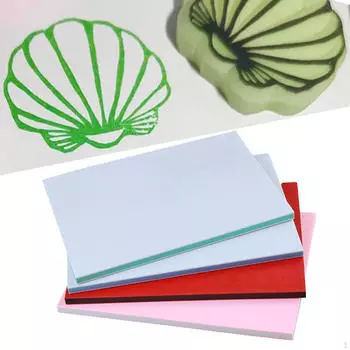 Резиновые блоки для резьбы по линолеуму, гравировальный блок, штамп для начинающих Unrevealable 15x10cm