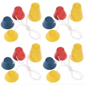 Резиновые футболки для гольфа, 16 шт., набор оборудования для держателя мяча в форме пирамиды 4 размеров со струнами 4Pcs