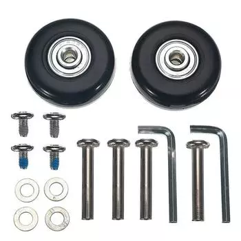 Резиновые колесики для чемодана OD 45x18мм/70x24мм Металлические подшипники Оси Сверхпрочный Комплект для замены колес чемодана T1