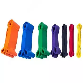 Резиновые ленты сопротивления Эластичная лента для йоги Фитнес-упражнения Латексное оборудование Пилатес Эластичная петля Эспандер для тренировок в спортзале жёлтый