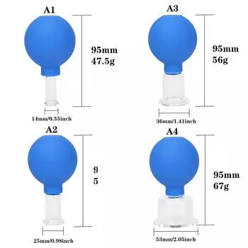 Резиновые массажные банки для тела, вакуумные банки, очки для подтяжки кожи лица, банки для тела, антицеллюлитный китайский инструмент для баночной терапии