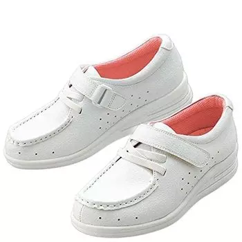 Резиновые медицинские туфли 512 белые см 3E [Fuji Nurse] женские 24,5 белый