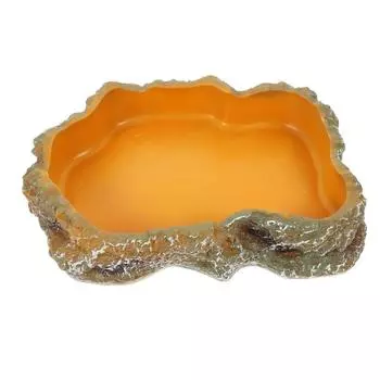 Резиновые миски для воды для рептилий, по которым можно карабкаться, кормушка для амфибий, кормушка для рептилий, геккон S