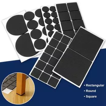 Резиновые накладки на ножки стульев 1-24 шт. противоскользящий коврик бампер демпфер нескользящий круглый квадратный самоклеящийся защитный чехол для ножек стола 15x100mmx1pcs золотой