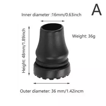 Резиновые насадки для походных палок для пожилых людей, треккинговые палки, трость с Т-образной ручкой