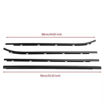 Резиновые полоски для окон автомобиля, подходящие для Hyundai I30 2008-2011, прямая замена, водонепроницаемые декоративные полоски для оконного стекла