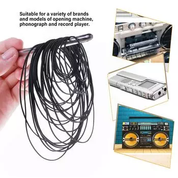 Резиновые приводные ремни 0,7 мм/1 мм для кассетных DVD-плееров и кассетных магнитофонов Walkman 40-190 мм, сложенные 50/100 шт. A