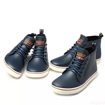 Резиновые сапоги и ботильоны Мужские резиновые резиновые сапоги на толстой подошве Модные городские водонепроницаемые нескользящие резиновые сапоги Женские резиновые сапоги 36