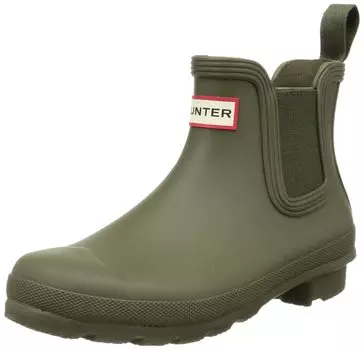 Резиновые сапоги ЖЕНСКИЕ ОРИГИНАЛЬНЫЕ БОТИНКИ ЧЕЛСИ Хаки [Hunter] хаки
