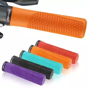 Резиновый алюминиевый сплав велосипедный руль противоскользящие велосипедные ручки велосипедные ручки для горного MTB шоссейного велосипеда красный