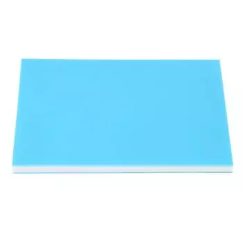 Резиновый блок для гравировки, мягкий блок для линолеума, 3 слоя, синий, белый, синий 20x15x1 см