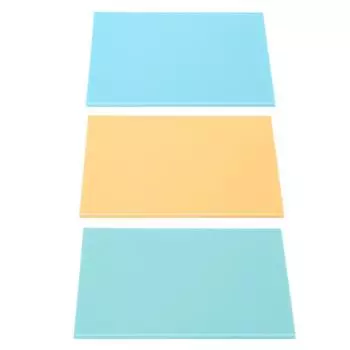 Резиновый блок для резьбы 20x15x0,5 см, мягкий блок из линолеума TPR для изготовления штампов и печатей Blue