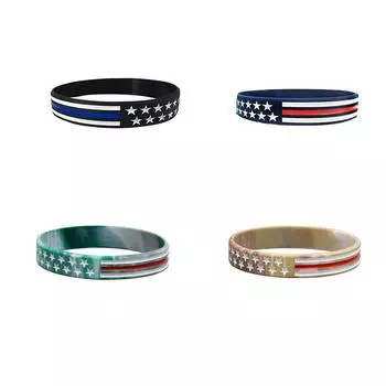 Резиновый браслет ко Дню независимости, карнавальное украшение ко Дню независимости One Size