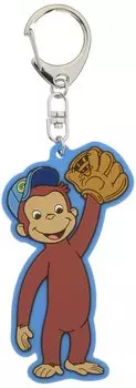 Резиновый брелок Toshinpak Curious George (бейсбол синий) синий