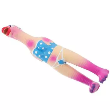 Резиновый цыпленок Сжимание Мигающий Кричащий Писклявый Визжащий Шумящие Издатели Новинка Игрушка для собак Стресс Розыгрыши