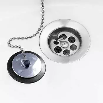 Резиновый фиксатор для слива раковины с цепным креплением. Крючок. Инструмент для предотвращения засора раковины. Домовладелец.