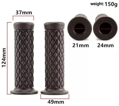 резиновый классический винтажный 22MM руль мотоцикла винтажный ретро для деталей в стиле харли универсальные аксессуары для мотоциклов рукоятка мотоцикла верблюд