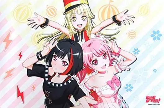 Резиновый коврик BanG BanG Dream Playmat Shirokuro Fes 2019 Dream! «Ран, Ая, Кокоро»