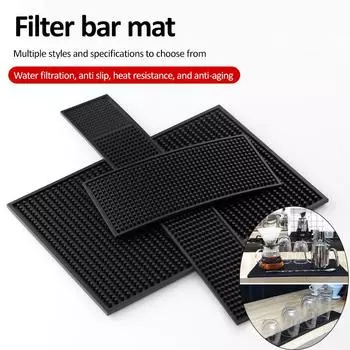 Резиновый коврик для бара, противоскользящий ПВХ-коврик для кафе, барный коврик, водонепроницаемый термостойкий коврик для сушки посуды, аксессуары для домашнего бара