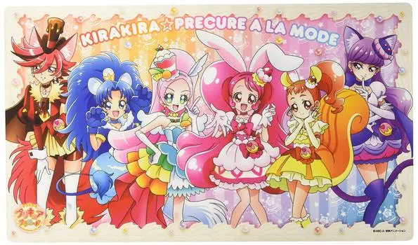 Резиновый коврик с изображением персонажей в стиле KirakiraPreCure (ЭНР-022)