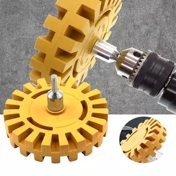 Резиновый ластик колесо наклейка деколь карамель пневматическое удаление автомобильные аксессуары жёлтый