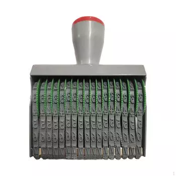 Резиновый номерной штамп с вращающимся колесом, 8-значные насадки, многофункциональный штамп для деловой даты