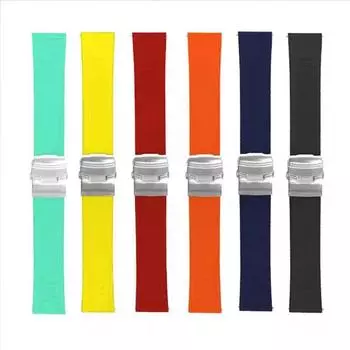 Резиновый ремешок для часов 24 мм для Luminox XS3749 3789 3741 3745 Водонепроницаемый удобный ремешок для часов с быстросъемной складной застежкой 24mm