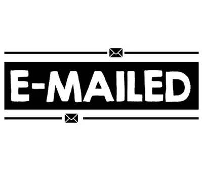 Резиновый штамп Printtoo, распечатанный по электронной почте, предварительно окрашенный офисный штамп - канцелярские товары для домашнего офиса, 47 x 20 мм фиолетовый