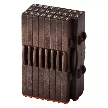 Резиновый штамп Shachihata, объединенный номер, нумерация штампа GRJ-5AN