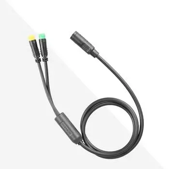 Резиновый соединительный кабель, водонепроницаемый 1t2, кабель тормозного рычага, аксессуары для двигателя среднего привода для Bafang black чёрный