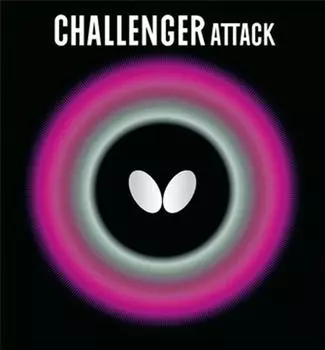 Резиновый стол для настольного тенниса Butterfly, мягкий, высокоэластичный 00180, красный, тонкий Challenger/ATTACK (Вращение)