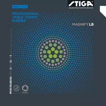 Резиновый стол для настольного тенниса STIGA, мягкий, для больших мячей, Magnify LB, черный, очень толстый 1713020122 чёрный