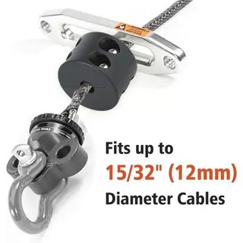 Резиновый стопор лебедки для троса буксировочный крюк защита троса протектор с шестигранным ключом винт инструменты для грузовика UTV ATV чёрный