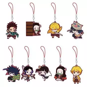 Резиновый талисман Demon Kimetsu no Capsule 2 из 18 предметов BOX Slayer Yaiba!
