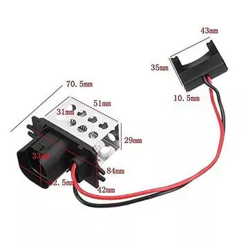 Резистор вентилятора отопителя 7701034875 для Renault Clio Kangoo Nissan Kubistar