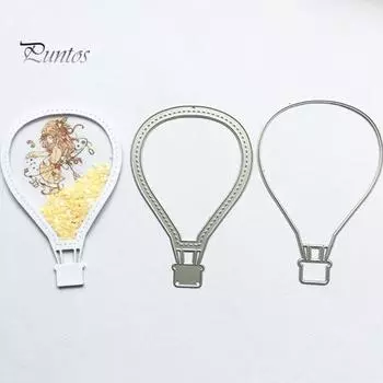 Резка на воздушном шаре умирает DIY скрапбук тиснение бумажные карты фото ремесло плесень