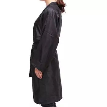Резка Волос Водонепроницаемая Ткань Кимоно Салон Парикмахерская Платье Накидка Парикмахерская чёрный