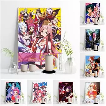 Резонансные японские аниме-принты, художественные плакаты, комиксы, картины маслом, наклейки на стены с героями мультфильмов, украшения 21cm30cm NoFrame